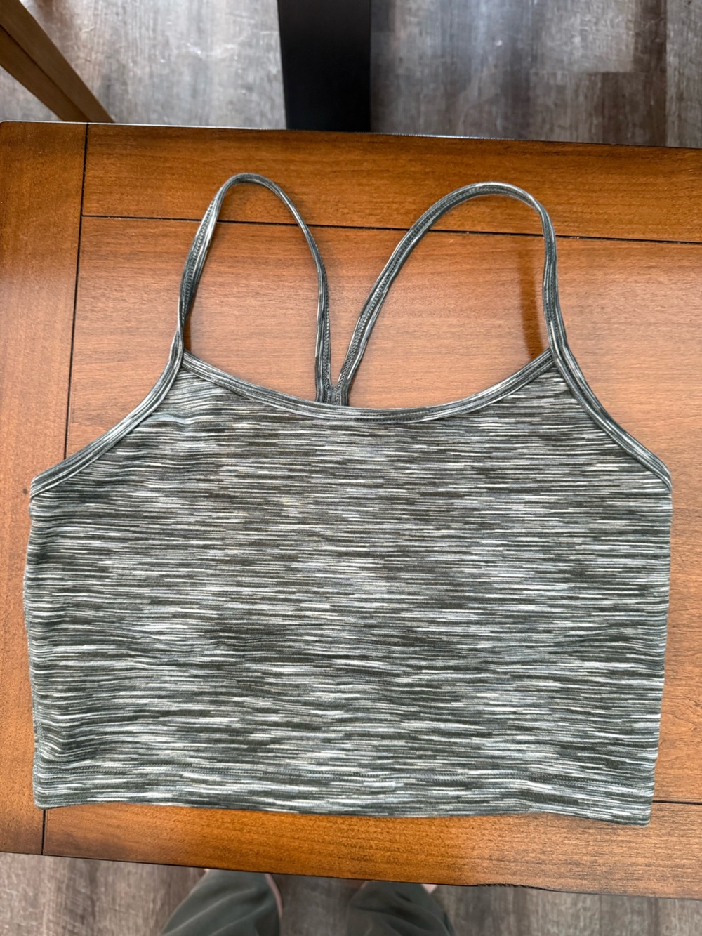 aerie Green Space-Dye Double-Strap Tank Top